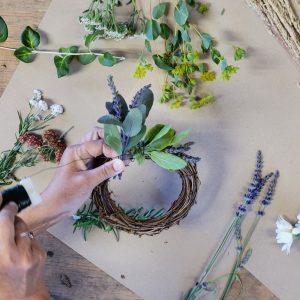 September 5th Public Aromatic Kitchen Herb Wreath Workshop